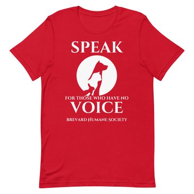 "Speak for those who have no voice" Unisex t-shirt-Several colors available