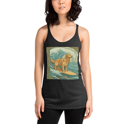 East Coast Dog Surfing Festival-Women's Racerback Tank