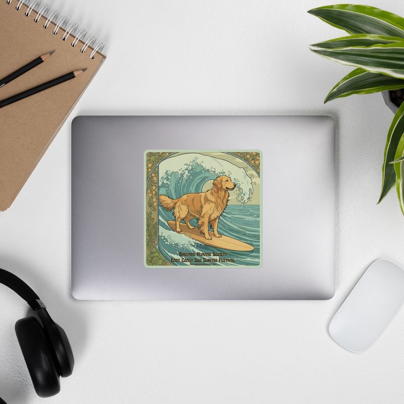 East Coast Dog Surfing Festival-Sticker