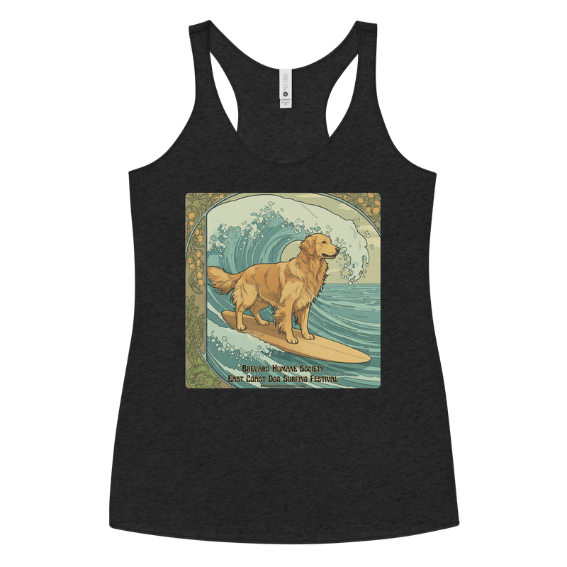 East Coast Dog Surfing Festival-Women's Racerback Tank