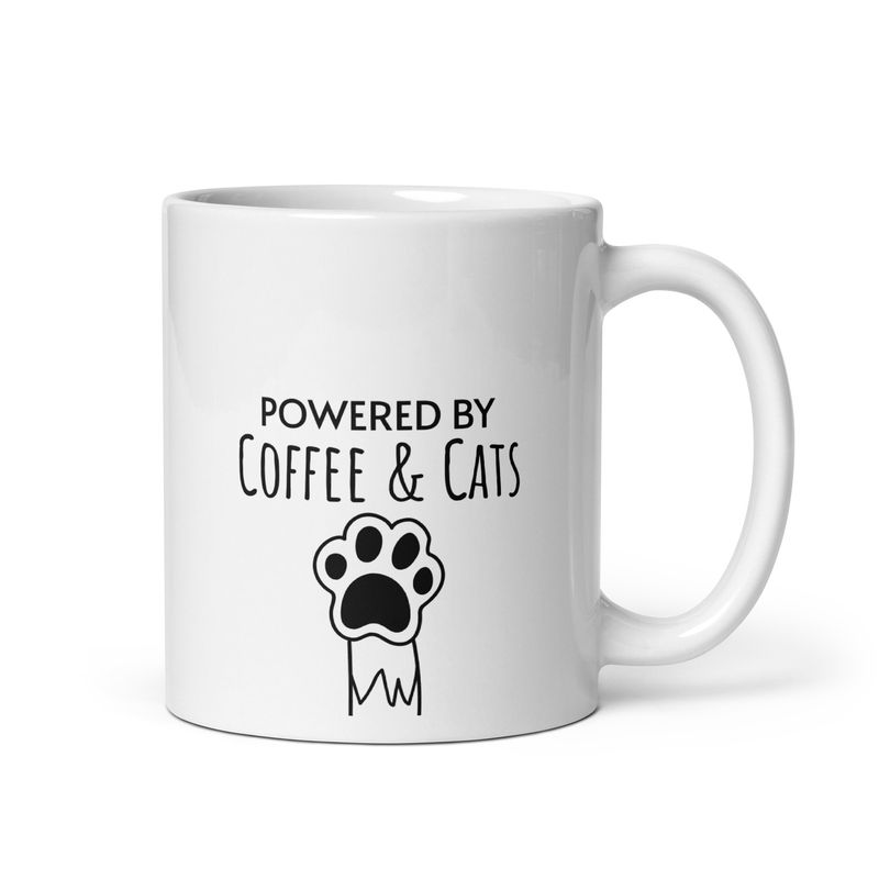 Lily’s Kitty Café Mug – Powered by Coffee & Cats