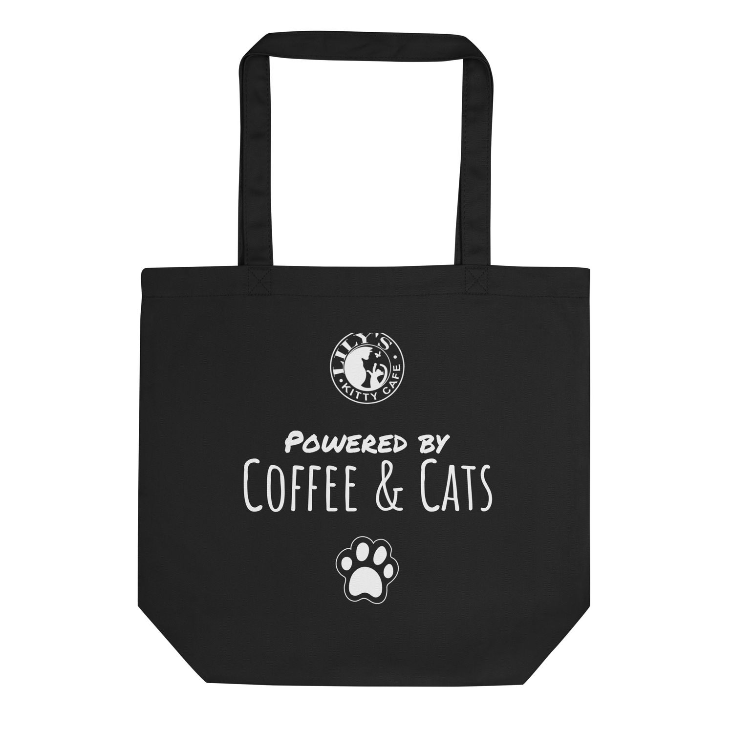 Lily’s Kitty Café Tote Bag – Powered by Coffee & Cats