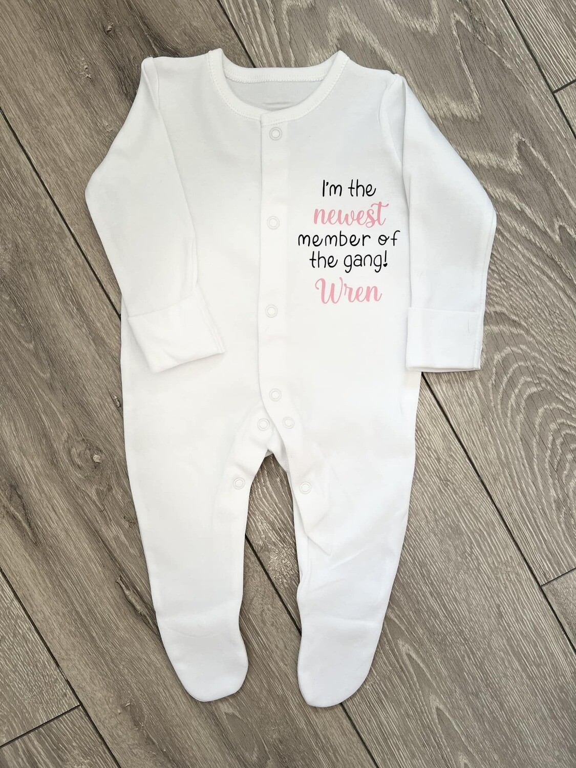 Newest Member Baby Grow