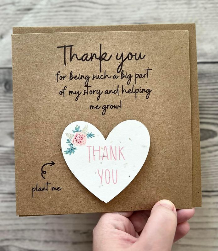 Teacher Flower Bomb Card