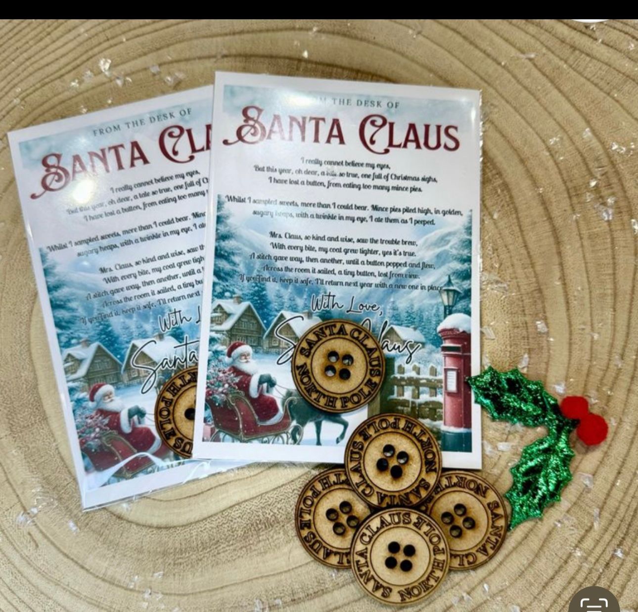 Santa Button