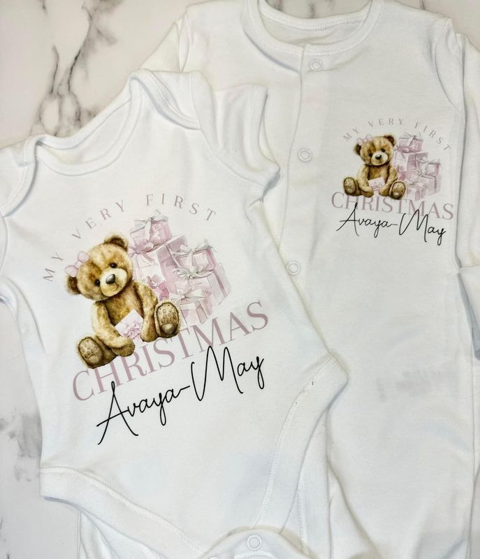 Christmas Baby Vest/Grow