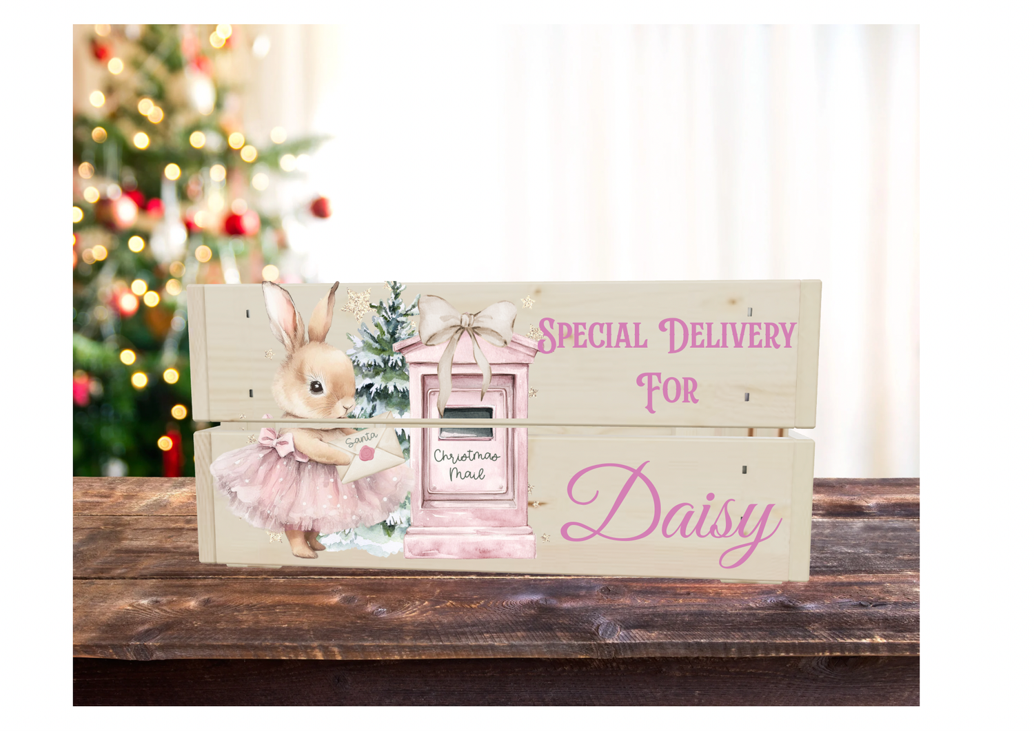 Wooden Christmas Crate