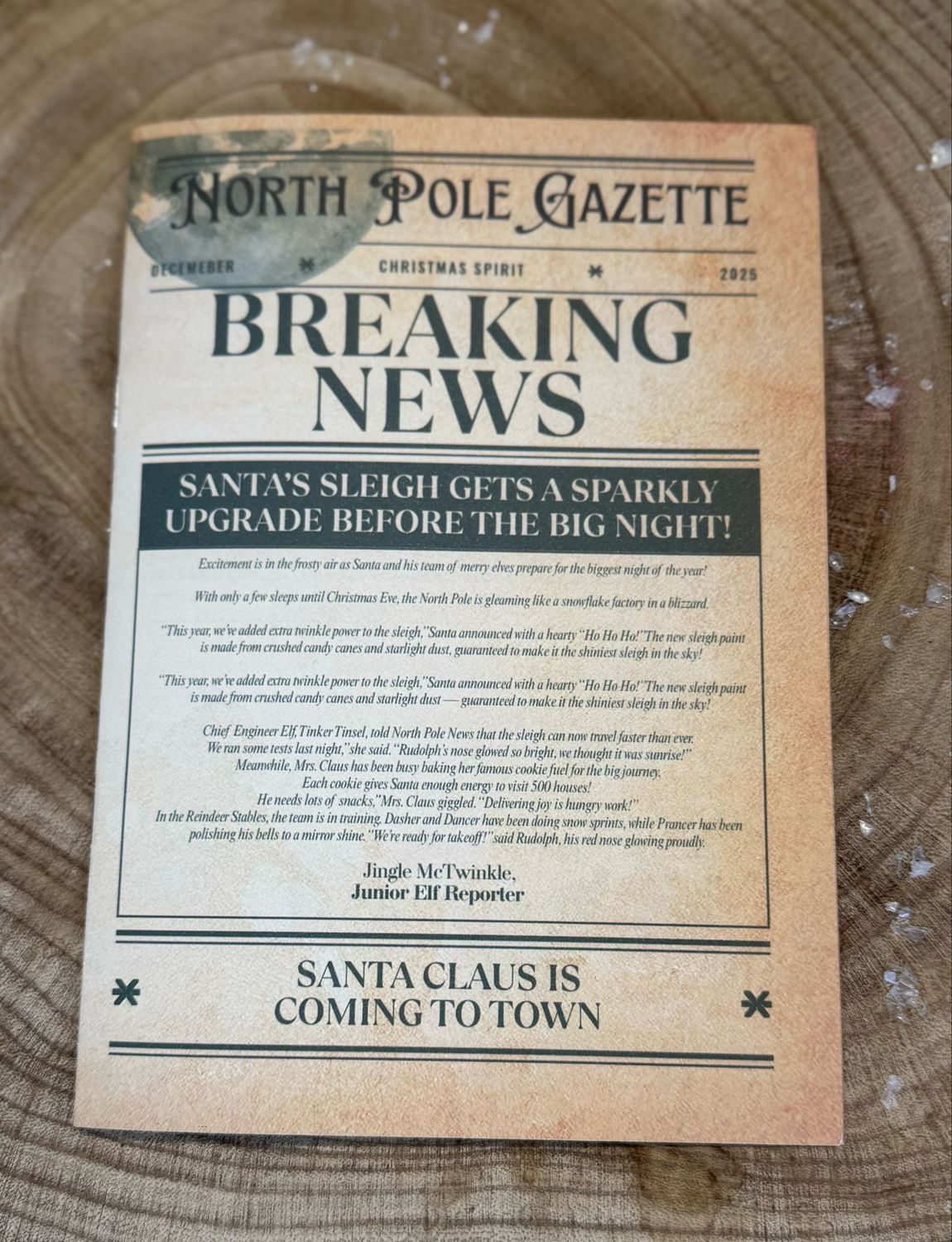 Personalised North Pole Gazette
