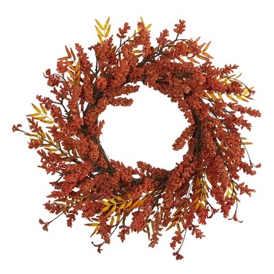 18” Harvest Berry Artificial Wreath