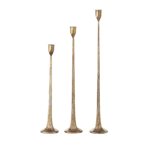 Gold  Candle Sticks 19.75"