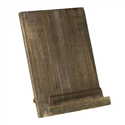 Aged Wooden Cookbook Stand