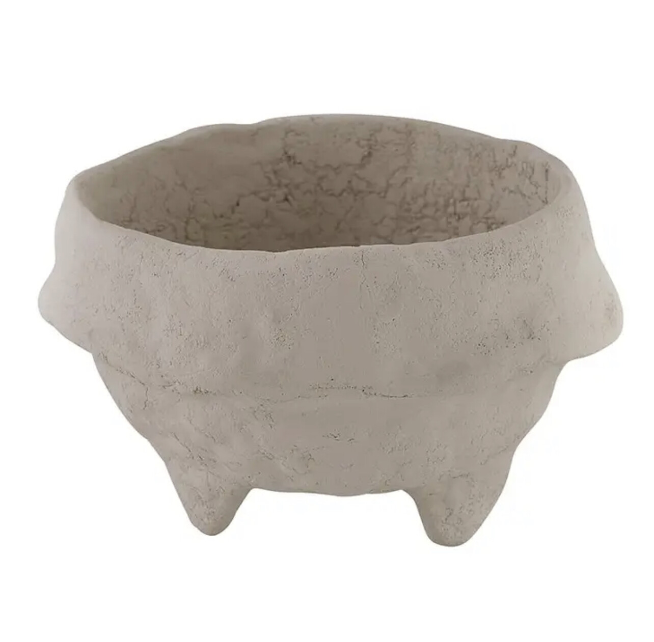 Paper Mache Bowl - Small Grey