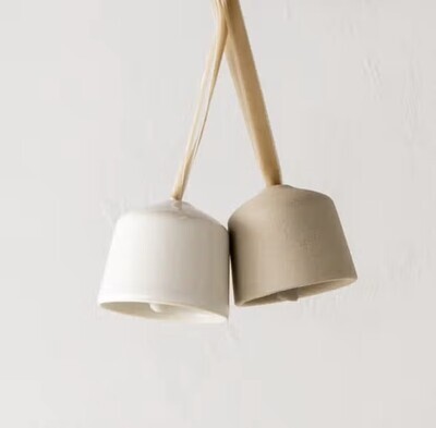 Handmade Ceramic Bells Set of 2