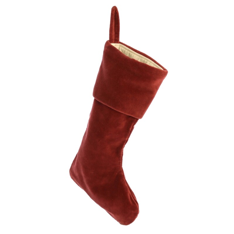 VELVET STOCKING - RED