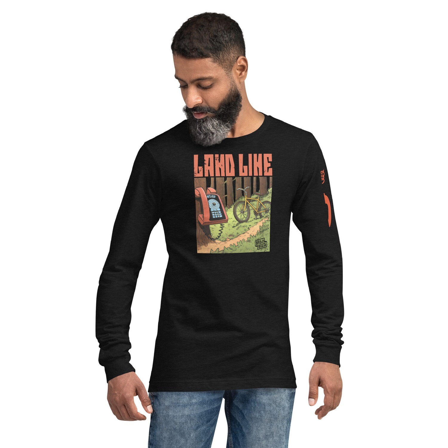 Trail Art Shirt: Land Line - Unisex Long Sleeve Tee