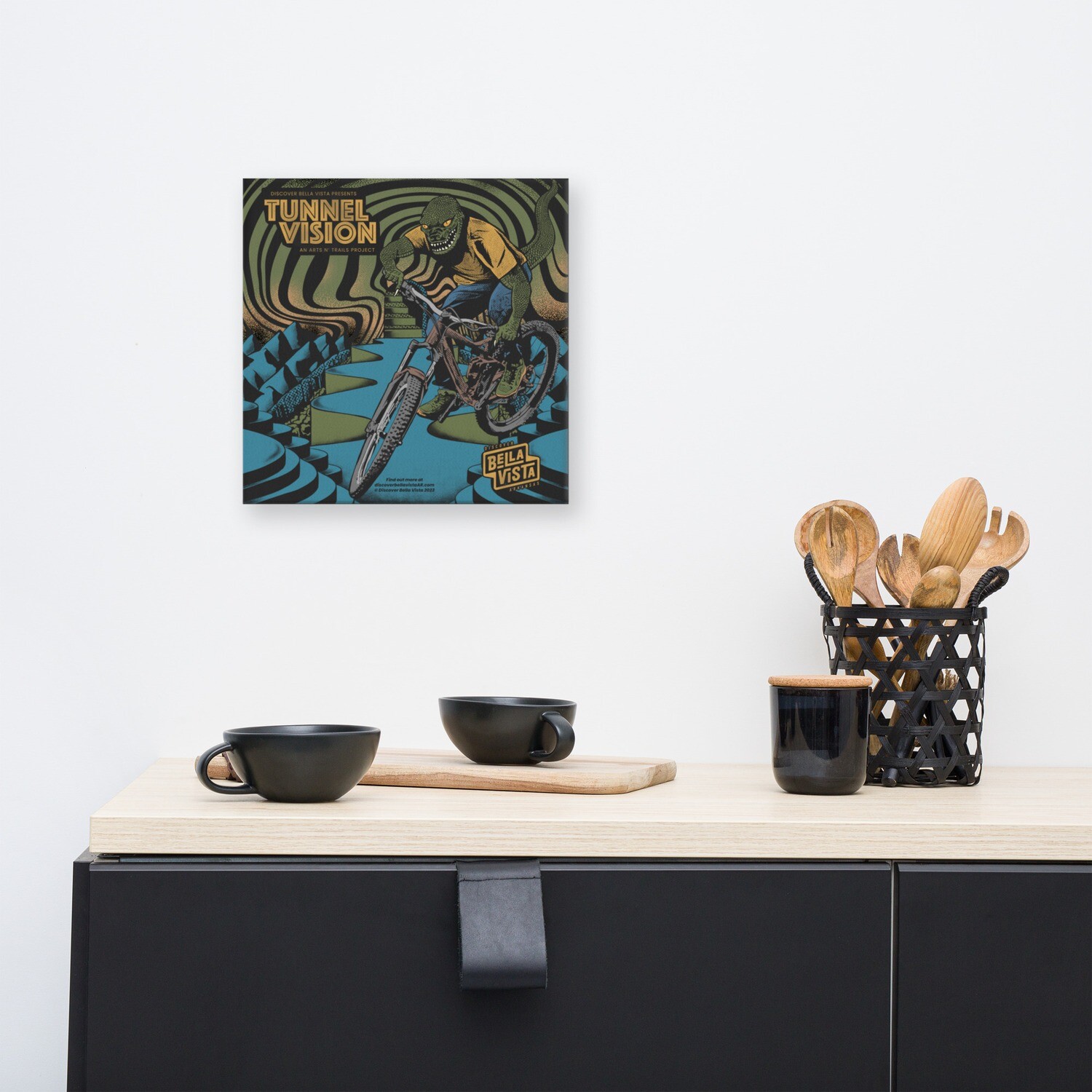 Tunnel Vision 12" x 12" Trail Art Print on Canvas