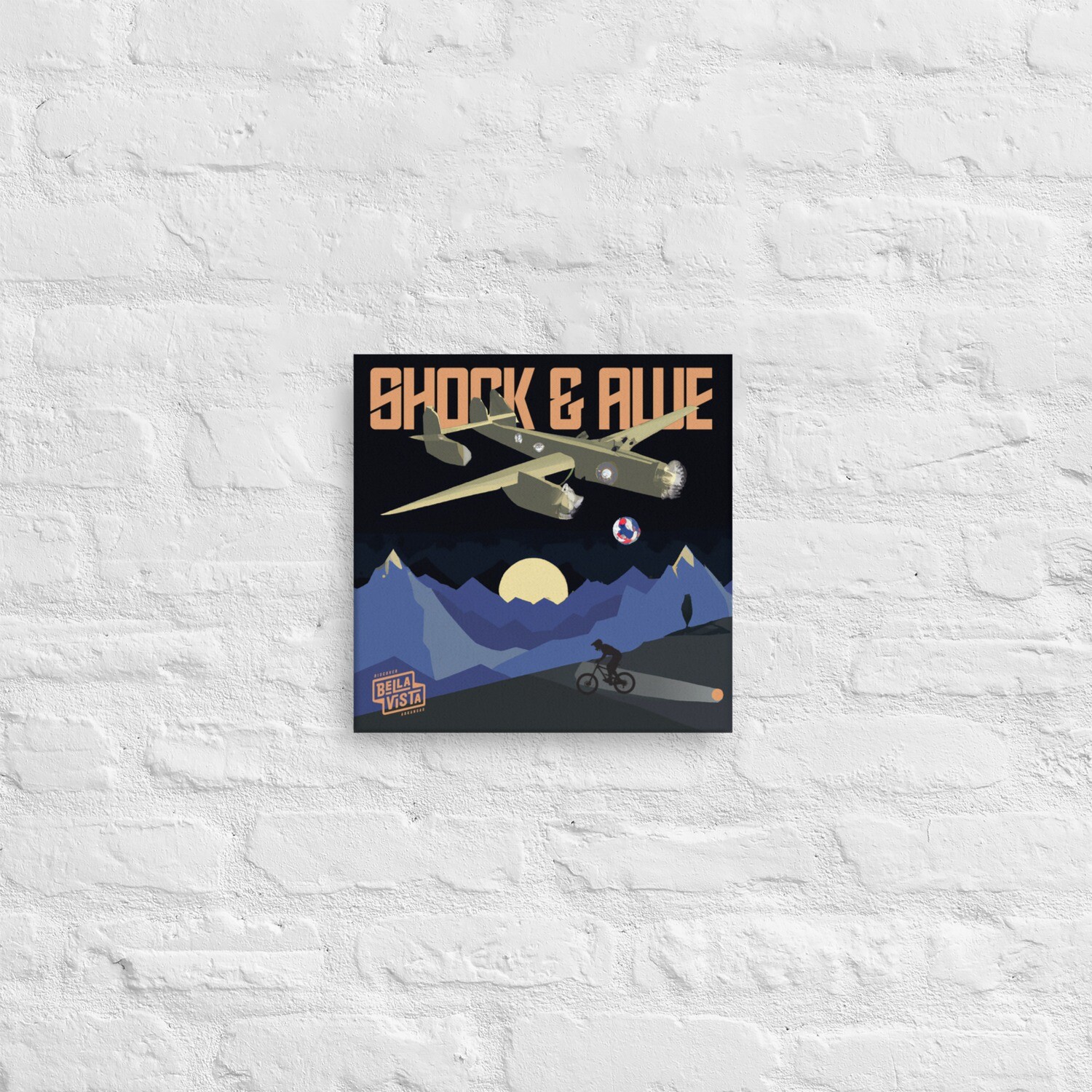 Shock and Awe 12" x 12" Trail Art Print on Canvas