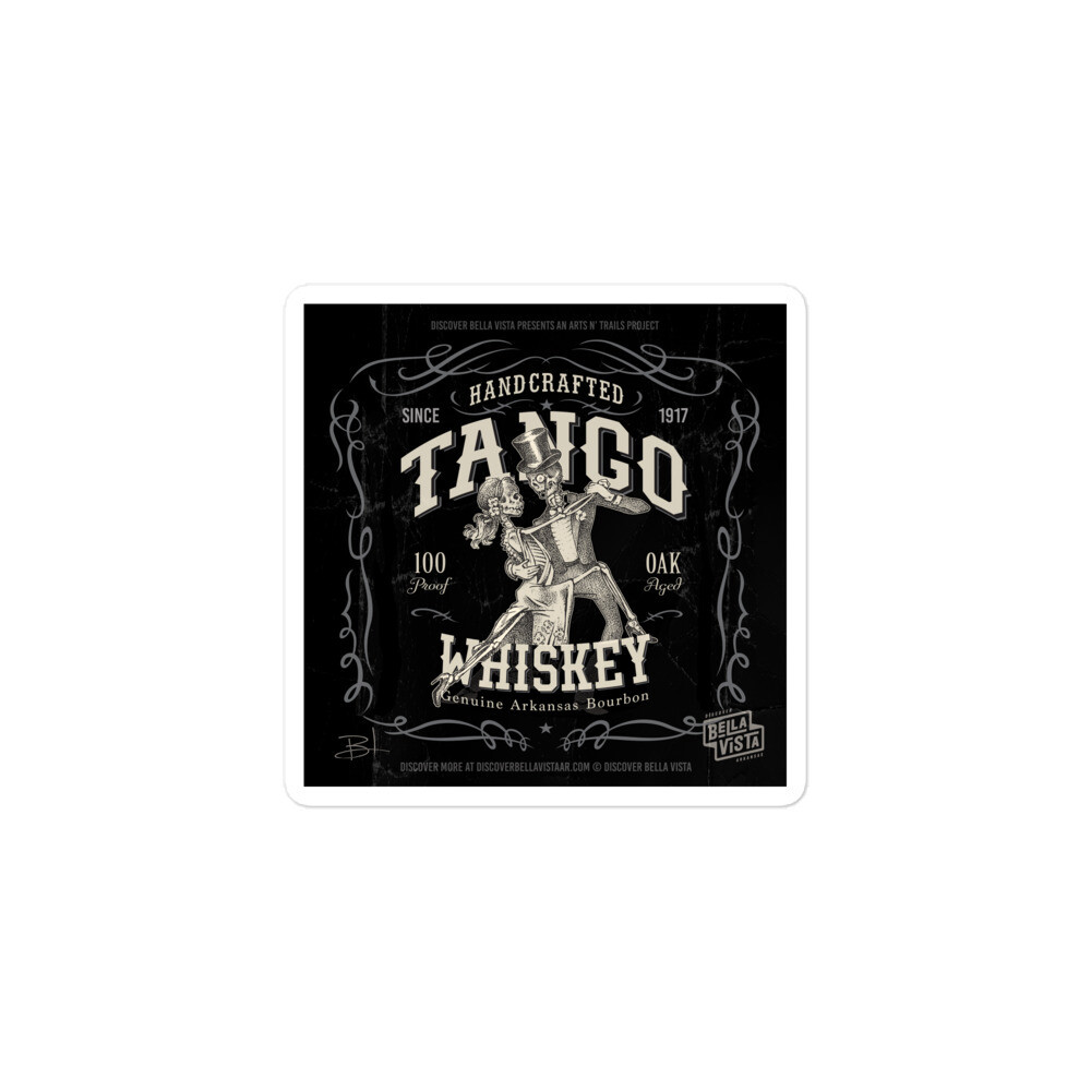 Tango Whiskey Trail Art Sticker