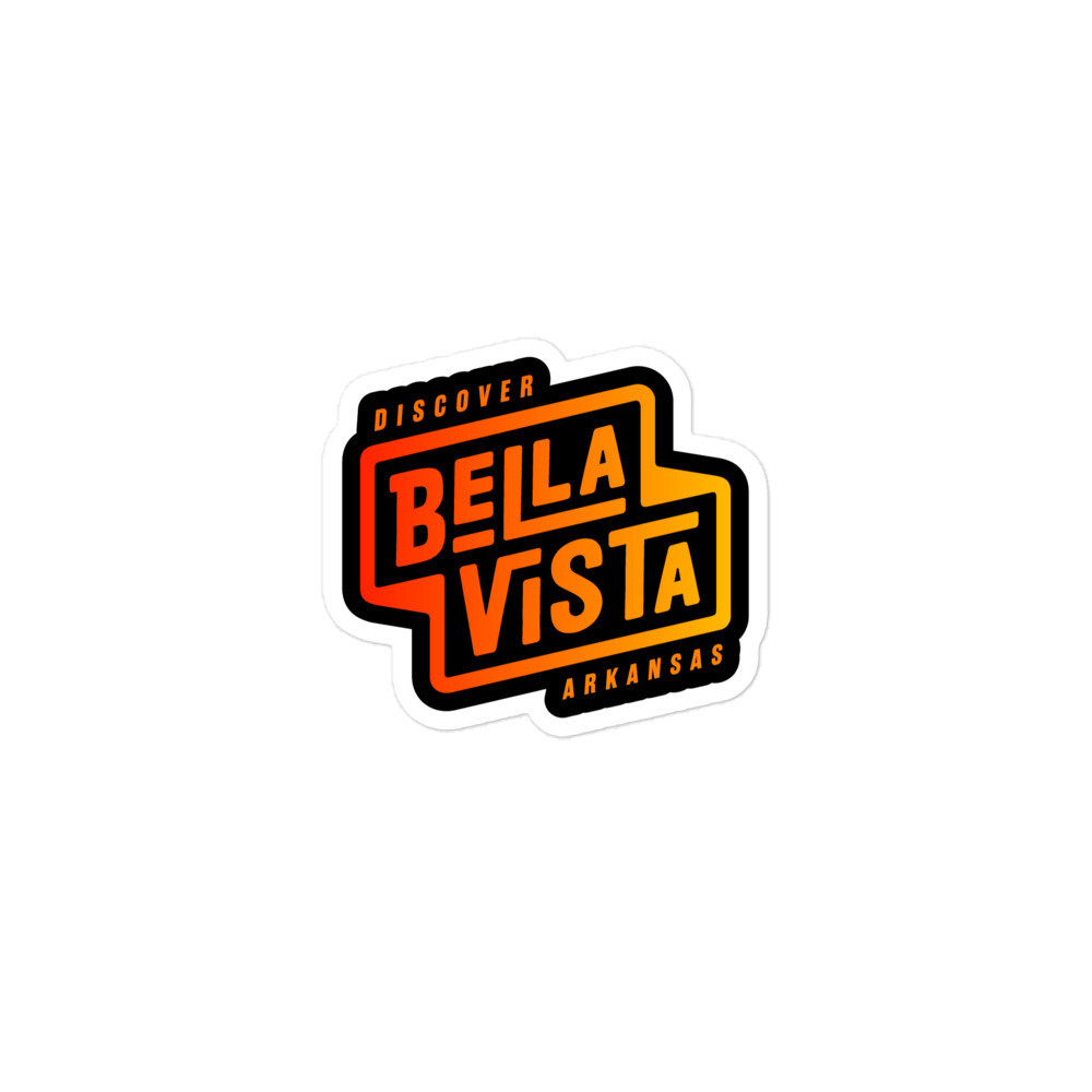 Bella Vista Logo Sticker - Sunrise Orange