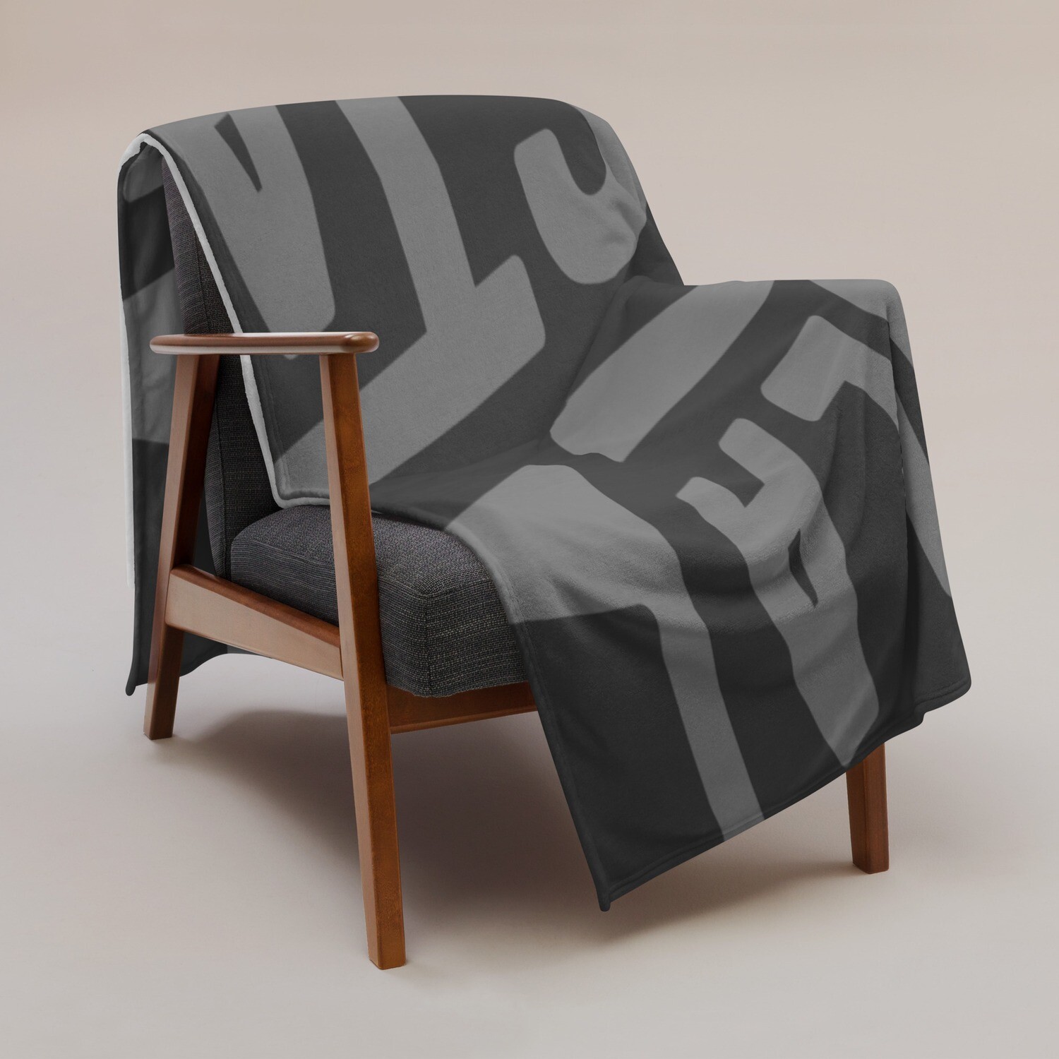 Bella Vista Hospitality Collection - Throw Blanket - Slate/Light Grey