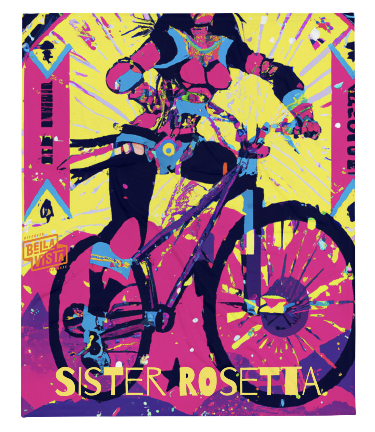 Trail Art Home Series - Sister Rosetta  50" x 60"  Throw Blanket