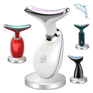 Antiwrinkle LED face and neck massager