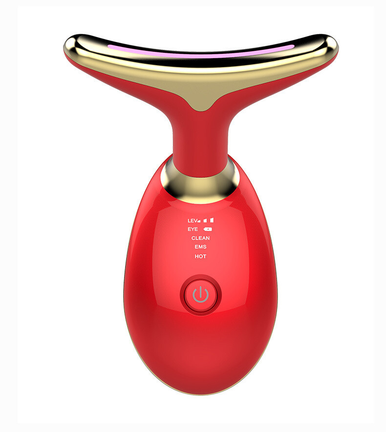 Antiwrinkle LED face and neck massager