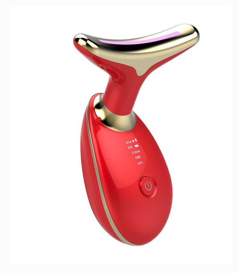 Antiwrinkle LED face and neck massager