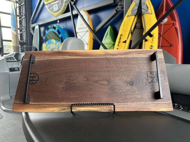 Hucks Custom Charcuterie Board - Medium Walnut w/Matte Handles