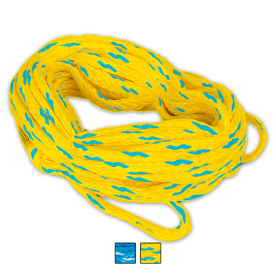 O'Brien 2-Person Float Tube Ropes YLW/Aqua