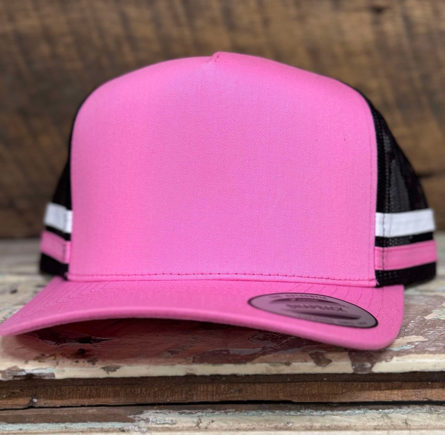 YUPOONG Snapbacks, Colour: Pink Black