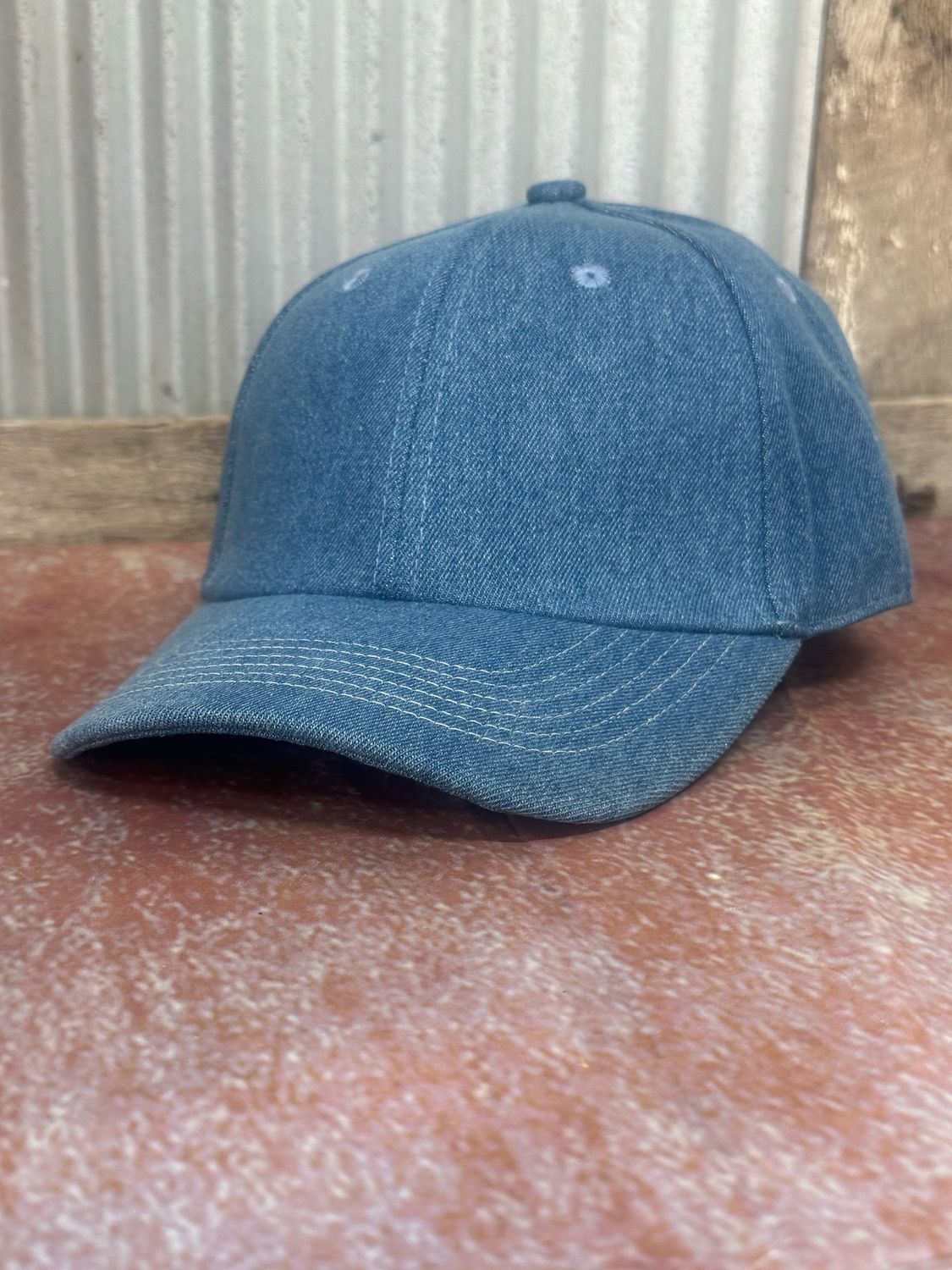Denim 6 Panel. Mid Profile