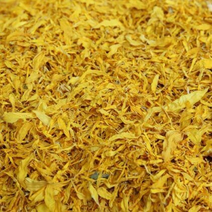 Yellow Calendula Petal Kraft Sachet (Pack of 25)