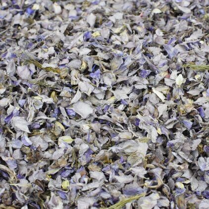 Grey Delphinium Petal Cone Tray (24 Cones)