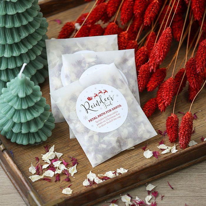 Christmas 'petal path' for Santa