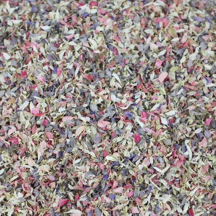Grey, Pink and Ivory Petals