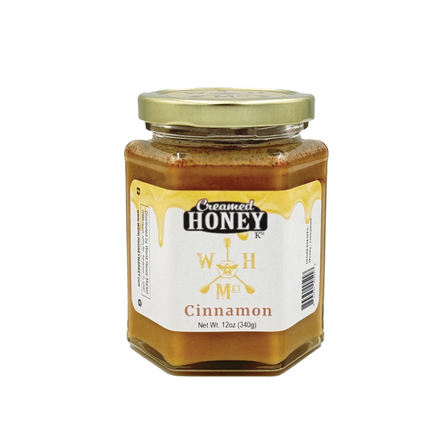 WHM Cinnamon Creamed Honey