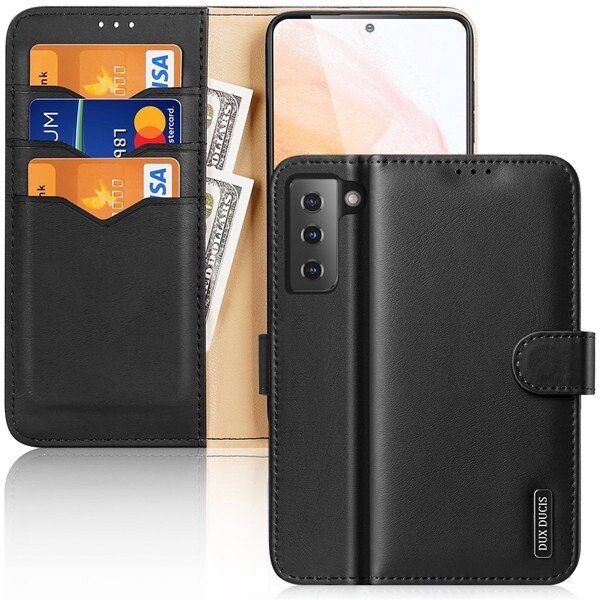 Samsung S21 5G Dux Ducis Hivo Series Leather Wallet Case