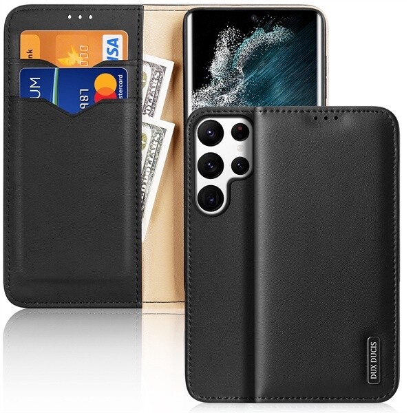 Samsung S22 Ultra Dux Ducis Hivo Series Leather Wallet Case