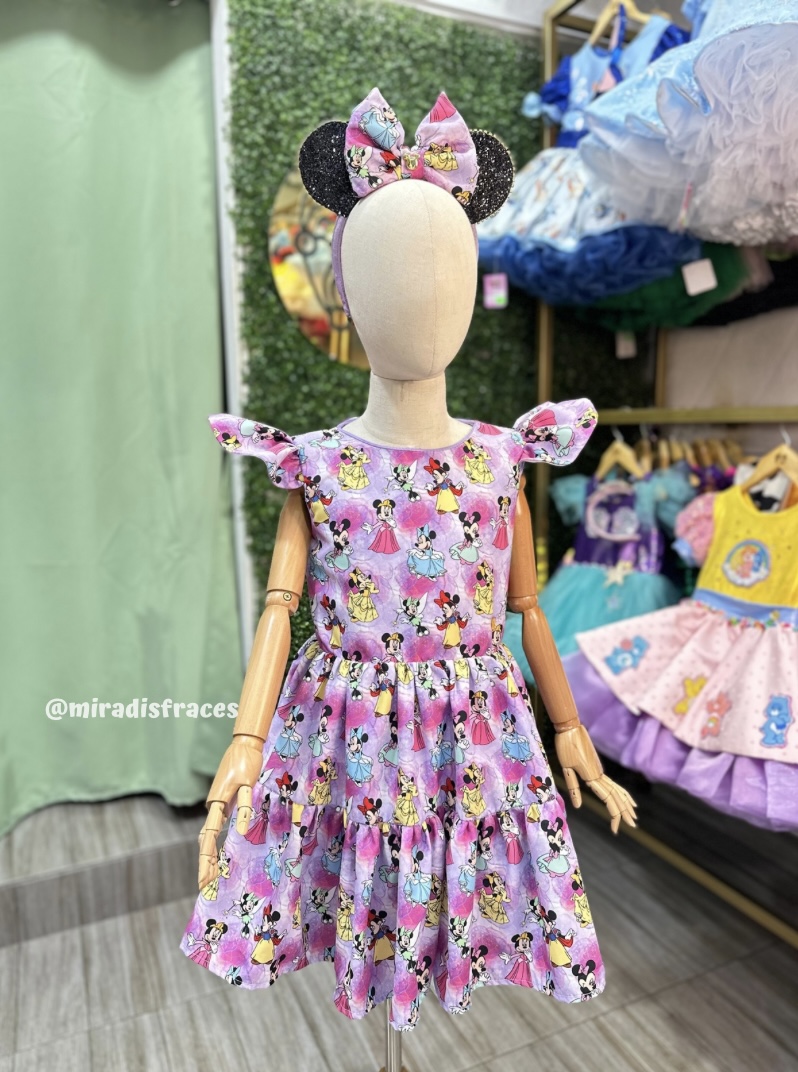 Vestido Lula Minnie Princesas