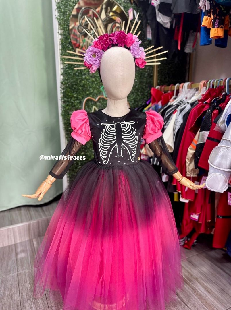 Catrina rosa degradada