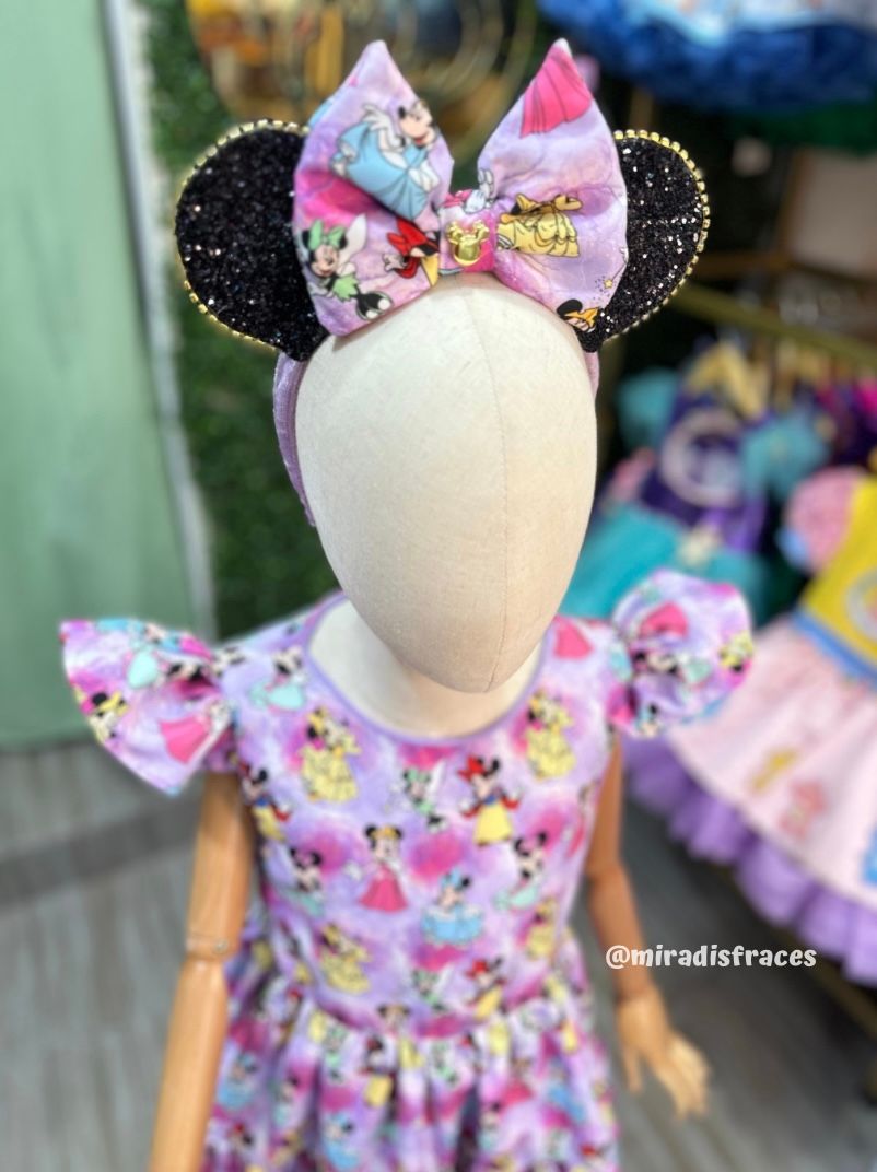 Vestido Lula Minnie Princesas