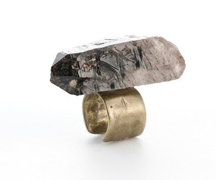 SMOKY QUARTZ RING GOLD
