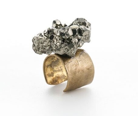 PYRITE RING GOLD
