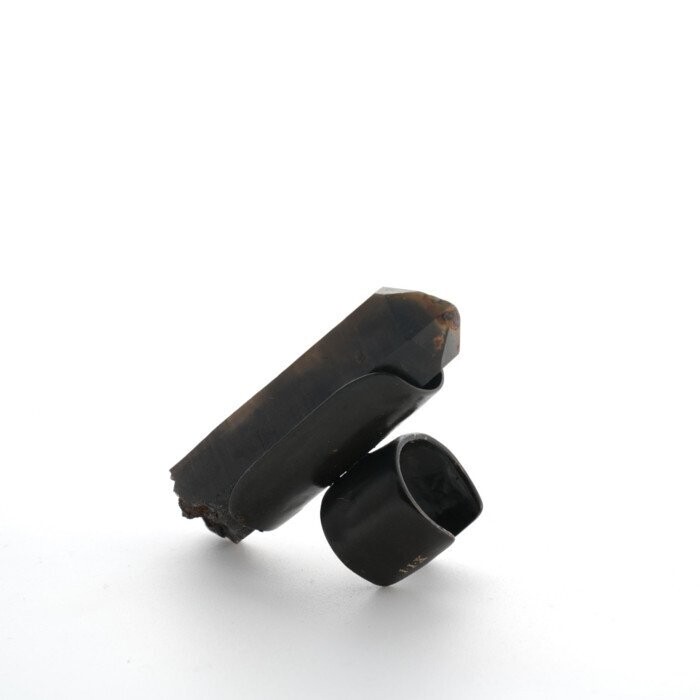 DARK BROWN QUARTZ VESSEL RING OXY