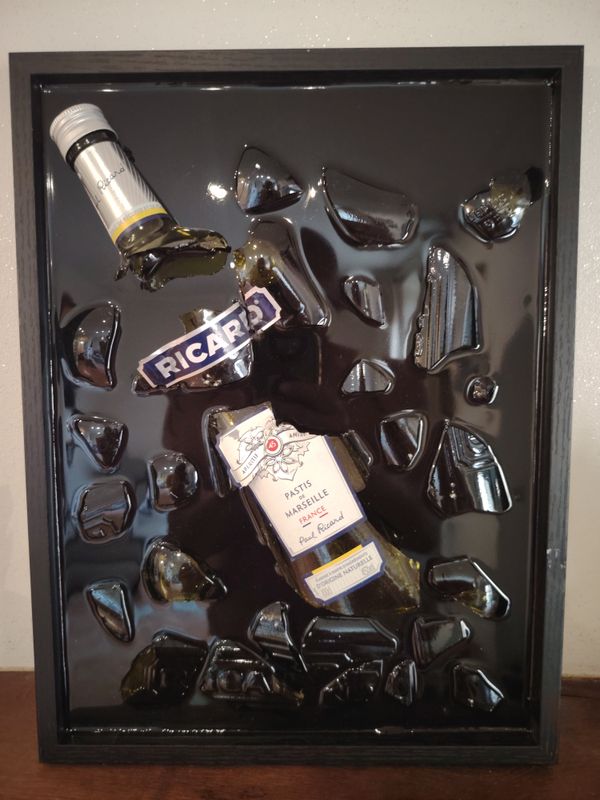 Tableau en résine - Bouteille RICARD