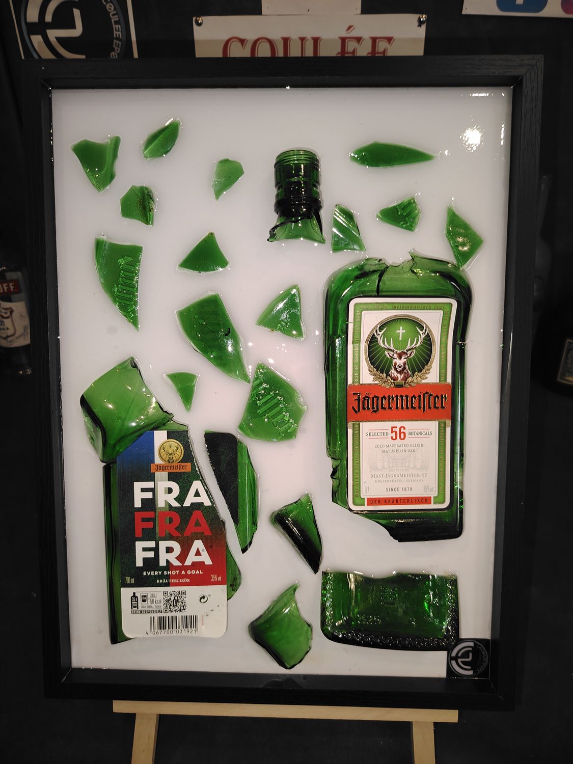 Tableau en résine - Bouteille Jagermeister Tableau en résine - Bouteille Jagermeister