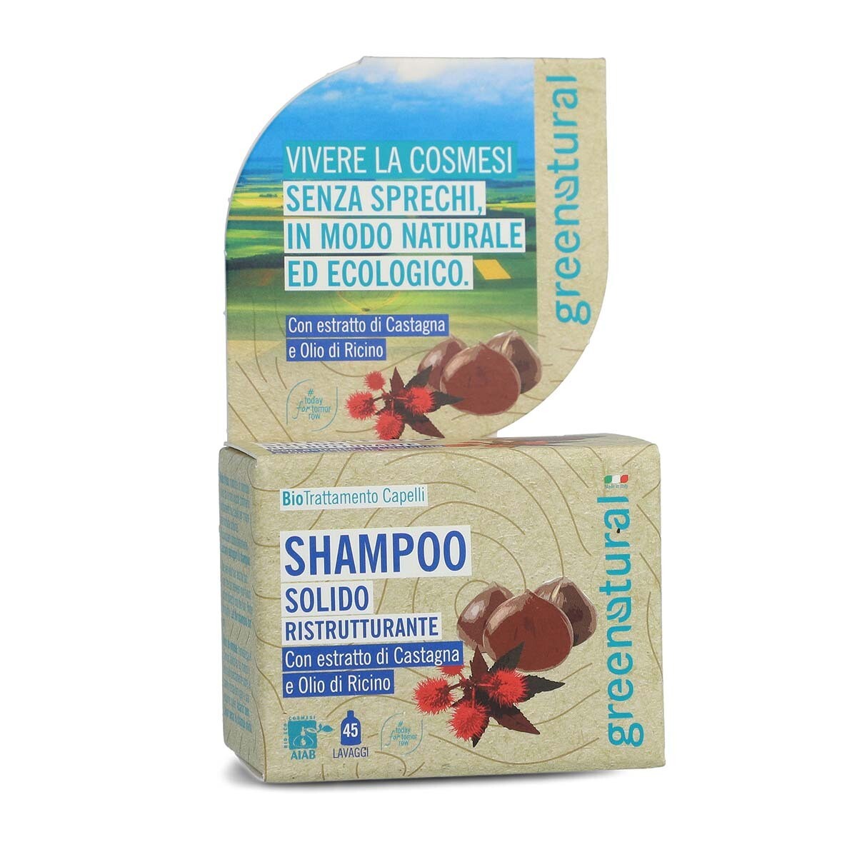 Shampoo Solido Ristrutturante - GreeNatural