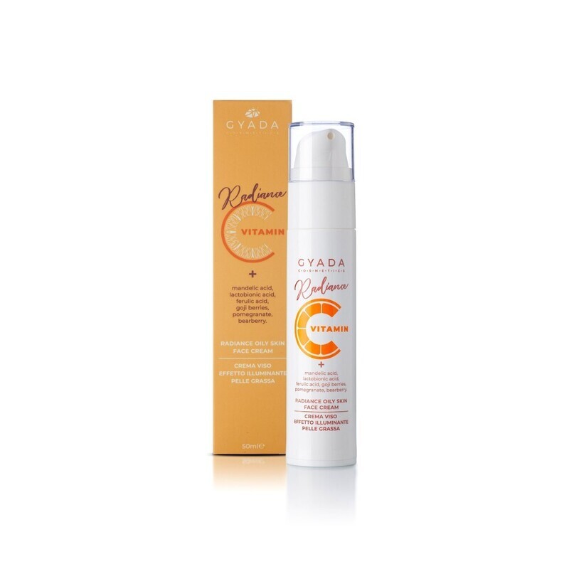 Crema Viso Illuminante - Pelle Grassa - Radiance - Vitamin C - Gyada Cosmetics