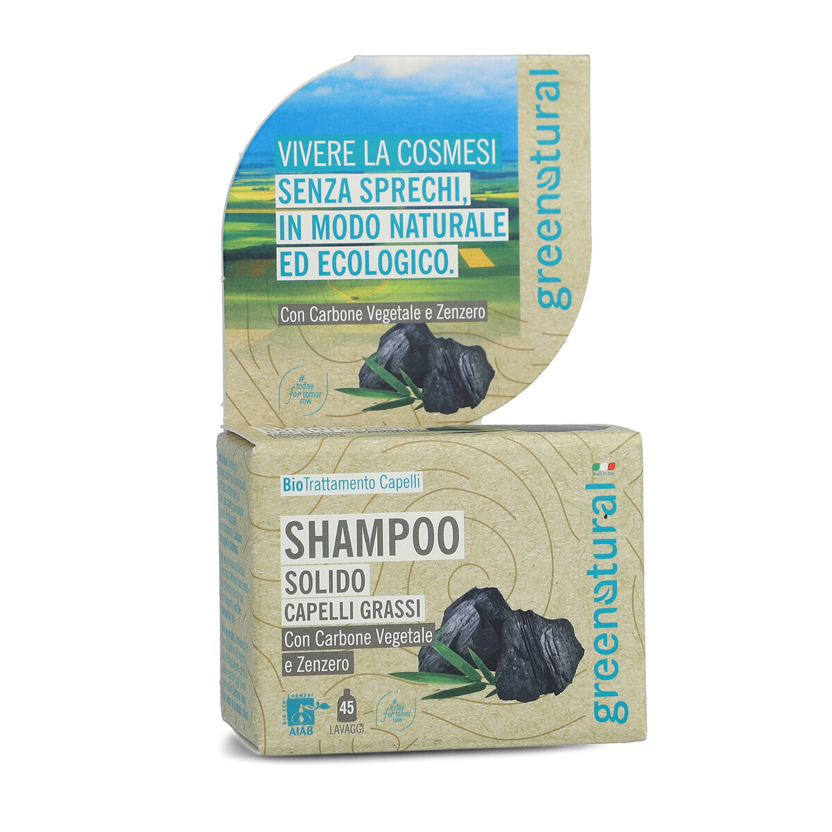 Shampoo Solido Capelli Grassi - GreeNatural